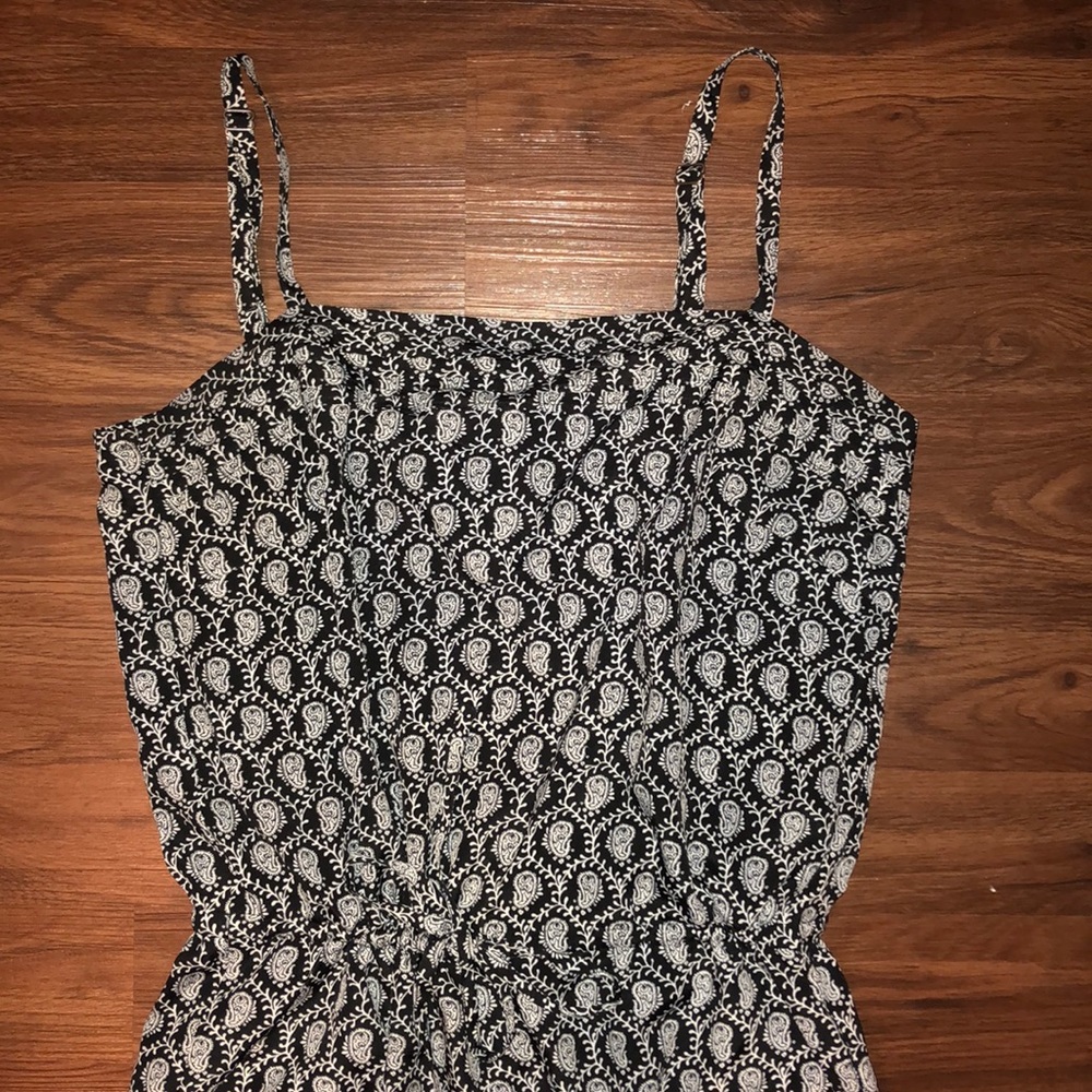 Loft Black and White Jumpsuit